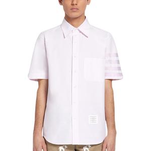 THOM BROWNE Мужская рубашка светло-розового цвета