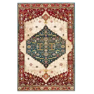 Ковер в рамке с медальоном «Кортни» от Kashan Safavieh, мультиколор, 153x229 см