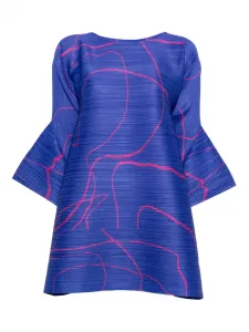 Платье Pause Pleats Please Issey Miyake, синий