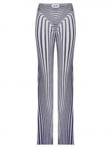Брюки с эластичным поясом и полосками Jean Paul Gaultier, белый