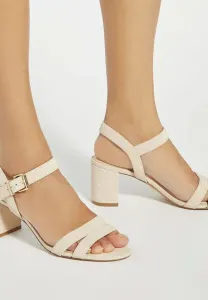 Сандалии на массивном каблуке merisa Dune London, Blush