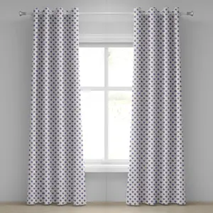 Штора на люверсах ABAKUHAUS со звездами, узором национального флага независимости, красочный художественный принт США, декоративная двухпанельная штора, 280 x 260 см, цвет белый/красный Abakuhaus