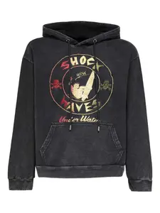 Худи с вышивкой Who Decides War, серый