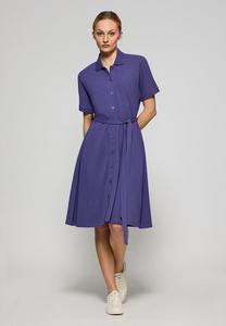 Платье-рубашка BUTTONED DOLMAN SHORT SLEEVE EVERLY Polo Club, темно-фиолетовый