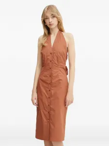 Платье Pat с бантом и пуговицами Marciano, коричневый