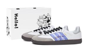 Adidas Originals Samba OG легкие низкие немецкие армейские кроссовки unisex белый серый фиолетовый