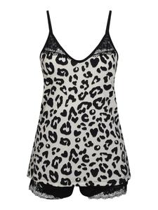 Короткий пижамный комплект Goldenbay Viola, черный/белый