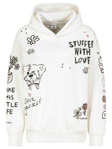 Толстовка белого цвета Sublevel