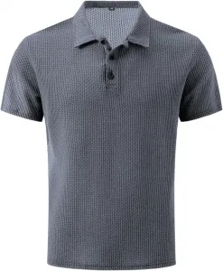 Мужская поло с коротким рукавом из сетчатого айс шелка