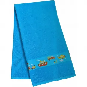 Полотенце Авто с красивой каймой и автопритами Dyckhoff, синий