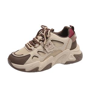 M.M Party Амортизирующие износостойкие массивные низкие кроссовки женские коричневые, цвет Brown