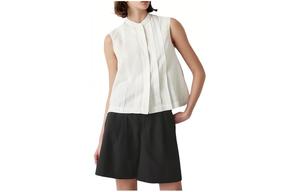 Блузка Uniqlo, молочно-белый