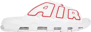Кроссовки Wmns Air More Uptempo Slide 'White University Red', белый