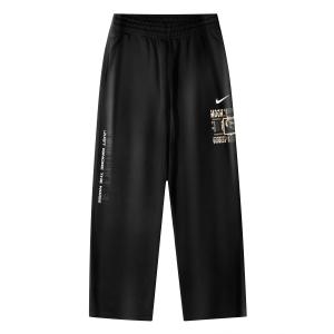 Nike Клубные брюки AS OH Pant Swoosh NF вязаные спортивные штаны Unisex черные