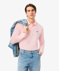 Рубашка-поло с длинным рукавом оригинального кроя