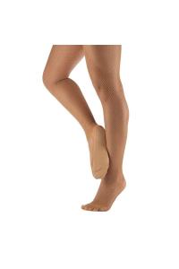 Профессиональные колготки в сеточку для танцев (1 пара) Silky, коричневый