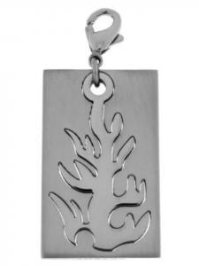 Adeliás Универсальный кулон из нержавеющей стали серебристого цвета