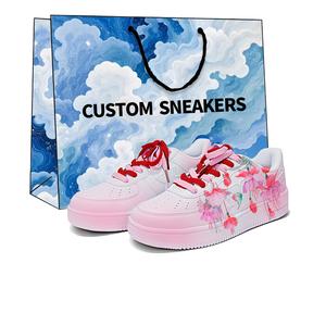 XTEP Легкие, дышащие, водонепроницаемые низкие кроссовки для скейтбординга Air Force One унисекс, белые, розовые