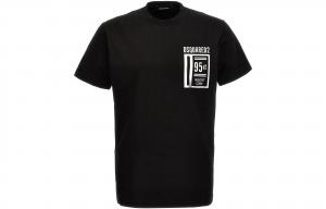 Футболка с принтом логотипа DSQUARED 2, черный