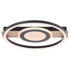 Светодиодный потолочный светильник brelight Maureen Pine Typ B, железо / сосна - черный - 1-световой