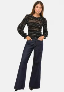 Обычная блузка в горошек Lipsy, Black