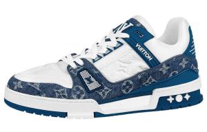 Кроссовки Louis Vuitton Trainer Unisex, белый/синий