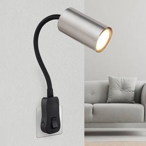 Настенный светильник Globo Lighting Robby Typ A, железо / акриловое стекло - 1 лампа - черный / серебристый