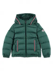 Пуховик Merary с логотипом Moncler Enfant, зеленый