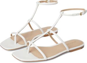 Сандалии Veronica Beard Marbella, Parchment White Leather