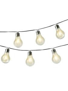 Marelida Светодиодная гирлянда на солнечных батареях с 10 прозрачными лампочками - длина: 4,5 м