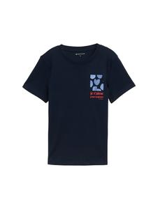 Рубашка TOM TAILOR, цвет Navy/Dusty blue