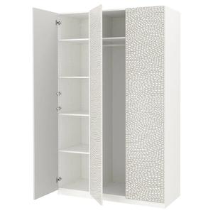 Гардероб PAX/MISTUDDEN IKEA, 150x60x236 см, цвет white/grey patterned