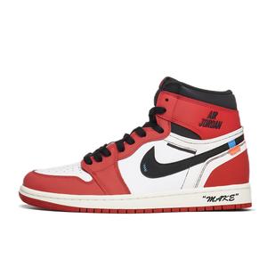 Jordan Air 1 устойчивые к истиранию высокие винтажные баскетбольные кроссовки unisex red