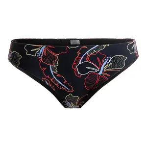 Женские плавки бикини Roxy Active с полной зоной покрытия, черный