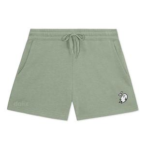 Женские шорты midweight washed fleece heartly ghost Dalix, Sage