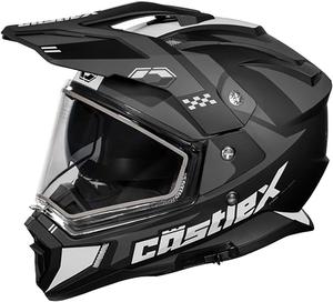 Шлем матовый Castle X CX200 Wrath Dual Sport Snow, угольный