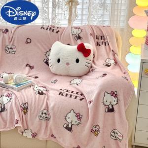 Disney Плед 150х200 см из мягкого молочного вельвета с принтом Hello Kitty
