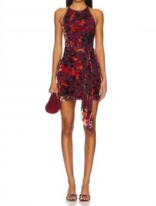 Платье Selah в цвете соррел с эффектом выгорания Amanda Uprichard, Sorrel Burnout