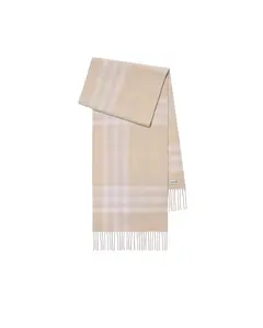 Клетчатый кашемировый шарф Burberry, серый