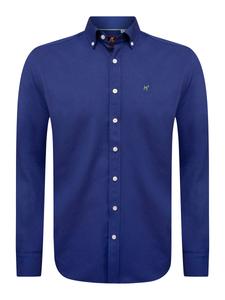 Рубашка на пуговицах классического кроя Williot Oxford, синий