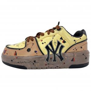 MLB Кроссовки для скейтбординга Chunky Liner, нескользящие и износостойкие, увеличивающие рост, унисекс, коричневые, желтые