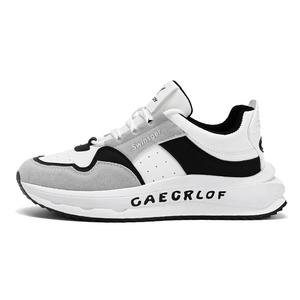 Swinsger Стойкие к истиранию легкие низкие массивные кроссовки для мужчин с эффектом увеличения роста белый черный, цвет White Black