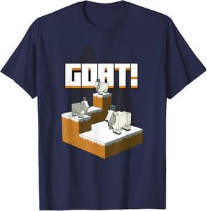 Футболка Minecraft Goat Mountaintop, синяя, размер S