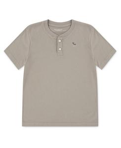 Детская футболка-поло Essential Henley abercrombie kids, Desert taupe