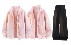 Повседневная спортивная одежда Unisex WARRIOR, розовый+черный