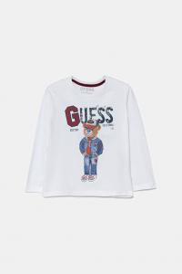 Детская хлопковая водолазка Guess, белый
