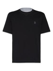 Футболка из хлопка Brunello Cucinelli, черный