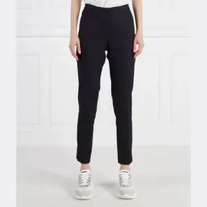 Брюки прямого кроя высокая талия Marc Cain, черный