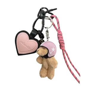 Плюшевый кулон шлем медведя, высота 10см Dolls and bears dance