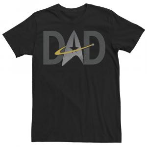Мужская футболка Star Trek Dad Insignia Licensed Character, черный